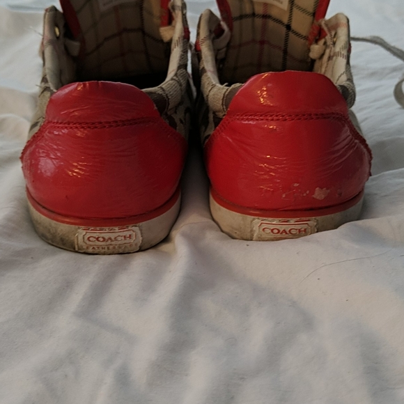 Red & Tan Coach Shoes - Picture 4 of 4